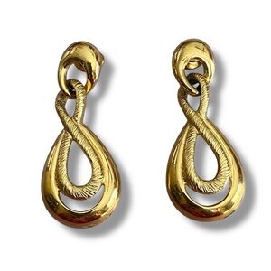Napier Gold Loop Earrings